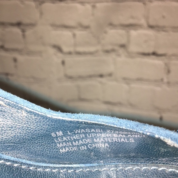 FRANCO SARTO - Sz 6 Blue Suede peep toe Heels with silver buckle - Picture 7 of 8